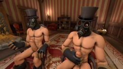 2015 3d erection gay huge_cock male masturbation muscle penis pyro source_filmmaker team_fortress team_fortress_2 yuri_mitsu_(artist)