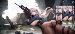 aeons_echo big_ass big_breasts gun tagme uruanna_(aeons_echo) video