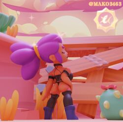 1girls 3d 3d_(artwork) brawl_stars mako3463 shelly_(brawl_stars) solo solo_female supercell