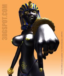 3d 3dgspot big_ass black_skin breasts dark-skinned_female dark_skin egyptian egyptian_female egyptian_mythology female gold_makeup huge_breasts large_breasts phara ra ra_(3dgspot)