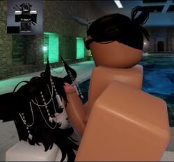 1boy 1girls 3d big_ass big_breasts big_butt big_penis black_eyes black_fur black_hair black_tail cock_worship deep_blowjob deep_penetration deep_throat deepthroat dick_on_face ecstasy horns jiggling_ass jiggling_breasts jonhe moaning reference_image roblox roblox_avatar roblox_studio robloxian slapping_with_penis stroking_cock thick_ass thick_legs thick_thighs tongue_out video wolf_tail