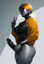 1futa ai_generated athletic athletic_female atomic_heart big_ass big_breasts civitai cum cum_drip cum_dripping cum_dripping_from_penis dripping_cum erect_penis erection female_robot fit_female from_side futa_focus futa_only futa_sans_pussy futanari gold_jacket grabbing_penis gynoid handjob heart heart_symbol holding_penis huge_cock ihatethemic jacket large_penis left_(atomic_heart) long_penis masturbating masturbation motion_lines peace_sign penis robot_girl side_view solo solo_focus solo_futa tagme testicles the_twins_(atomic_heart) thick_ass thick_thighs visible_breath wide_hips