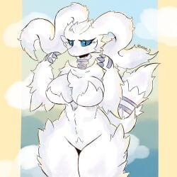 1girls anthro female female_focus female_only game_freak nintendo pokemon pokemon_(species) reshiram sole_female solo solo_female tagme thesalchiko