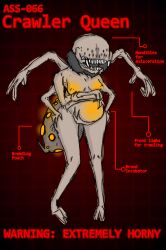 6_arms big_belly crawler crawler_queen egg eggs grey-skinned_female highres humanoid killing_floor killing_floor_3 lactating lactation multi_arm multi_limb naked no_eyes not_safe_for_work nsfw pregnant queen rpg247a spider spider_girl swollen_belly teeth text thick_thighs x-ray