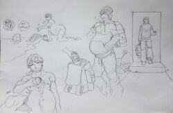 comic comic_page getting_dressed leaving male male_only male_pregnancy mpreg salamander_(amphibian)