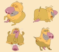 absurd_res anal anal_sex animal_genitalia animal_penis anthro anus arms_bent aroused aroused_face ass balls beard bent_legs bite biting_lip bob-jiggles bodily_fluids cum cum_in_ass cum_inside cum_string cumshot curled_penis curled_tail disembodied_penis domestic_pig ejaculation erection facial_hair five_o'clock_shadow flaccid genital_fluids genitals half-closed_eyes hand_on_butt hand_on_hip hand_on_leg hand_on_penis head_tuft hi_res hooves hubert_and_takako legs_up long_snout looking_at_viewer looking_back looking_down looking_down_at_penis looking_pleasured lying male mammal masturbation multicolored_body narrowed_eyes on_back on_front open_mouth oscar_(hubert_and_takako) penetration penis penis_on_ground porcine_penis pose prehensile_penis presenting presenting_hindquarters rounded_ears saggy_balls simple_background sitting smile smiling_at_viewer smirk smirking_at_viewer snout solo spread_legs spreading suid suine sus_(pig) tail teeth teeth_showing tuft two_tone_body xilam yellow_background yellow_body yellow_skin