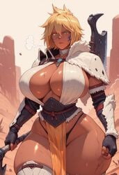 1girls 2025 ai_generated bigtub7775 bleach dark_skin female solo solo_female tagme tier_harribel