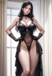 1girls ai_generated bare_arms bare_legs bare_shoulders bare_thighs belly_button big_breasts black_dress black_hair blue_eyes breasts cameltoe choker classy cleavage cleavage_cutout clothed clothed_female clothes clothing collarbone curvaceous curvaceous_figure curves curvy curvy_body curvy_female curvy_figure diamond dress earrings elegant female female_human female_only gem hands_on_hips human human_female indoors jewelry large_breasts lipstick long_gloves long_hair looking_at_viewer nai_diffusion no_panties novelai original original_character overflowing_breasts patreon_username posing posing_for_the_viewer pujopg revealing_clothes revealing_dress see-through see-through_clothing sideboob slim_waist solo solo_female straight_hair thick_thighs thighs white_body white_girl white_skin wide_hips