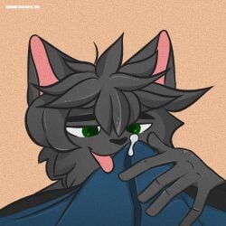 anthro bodily_fluids bulge clothing cum cum_in_clothing cum_in_underwear cum_through_clothing cum_through_underwear felid feline genital_fluids green_eyes hi_res male male/male mammal precum shepherd_zachi underwear wet wet_clothing wet_underwear