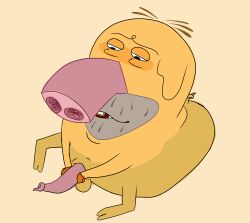absurd_res animal_genitalia animal_penis anthro aroused aroused_face balls beard big_penis bob-jiggles curled_penis curled_tail domestic_pig erection facial_hair genitals goatee half-closed_eyes hand_on_penis head_tuft hi_res hooves hubert_and_takako long_snout looking_down looking_down_at_penis male male_only mammal masturbation multicolored_body narrowed_eyes open_mouth oscar_(hubert_and_takako) penis porcine_penis prehensile_penis rounded_ears simple_background sitting snout solo spread_legs spreading stubble suid suine sus_(pig) tail teeth teeth_showing tuft two_tone_body xilam yellow_background yellow_body yellow_skin