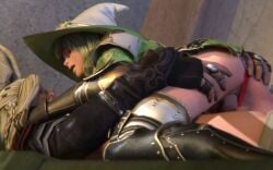 16:10 3d armored_boots armored_female armored_gloves black_desert black_desert_online blender clothed clothed_female clothed_sex crossover eyewear female female_focus female_on_top final_fantasy_xiv glasses green_hair hand_on_ass hat ingame_model male male_viera notablyfishy panties_aside penis penis_in_pussy player_character pussy rabbit_ears sex tavern thighhighs thighs vaginal_penetration vaginal_sex viera witch witch_(black_desert) witch_hat