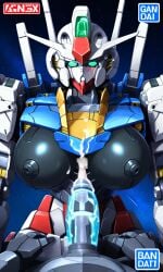 1girls ai_generated big_breasts boobjob breasts cumming female female_focus front_view gundam gundam_aerial gundam_suisei_no_majo humanoid looking_at_viewer mecha mobile_suit robot robot_girl