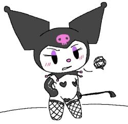 1girls 2024 annoyed anthro black_eyes black_headwear blush blush_lines bondage chibi commonbleat dot_eyes eyelashes eyeliner female female_only fishnets gloves headwear heart_nipples kuromi no_humans non-human non-human_only onegai_my_melody rabbit rabbit_ears rabbit_girl sanrio skull_symbol solo solo_female solo_focus tagme white_background white_body white_fur whore_eyes