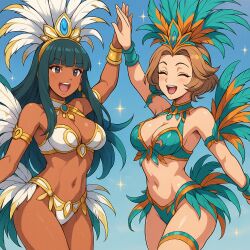 ai_generated alice_(zero_escape) carnival carnival_(holiday) carnival_outfit female fire_emblem fire_emblem:_three_houses manuela_casagranda zero_escape