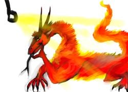 dragon feral hi_res horn male male_only mythological_creature mythological_scalie mythology scalie solo spray suggestive sun