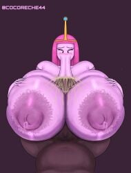 1boy 1girls 2025 adventure_time anteater_face artist_name big_areola big_nipples big_penis blowjob blush cartoon_network cocoreche cum_in_mouth dark-skinned_male dark_skin female gigantic_ass gigantic_nipples huge_areolae huge_ass huge_breasts huge_cock huge_nipples large_penis long_hair long_lips massive_breasts pink_body pink_hair pink_skin princess_bubblegum self_upload simple_background smegma smegma_in_mouth thick_penis