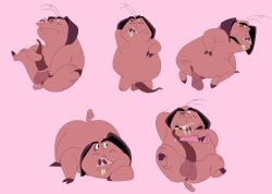 absurd_res alvaro_(el_arca) animal_genitalia animal_penis annoyed anthro anus arm_on_face ass ass_up balls bent_legs bent_over bob-jiggles bodily_fluids buckteeth cheek_bulge closed_eyes cum cum_on_face cum_on_self curled_tail domestic_pig ejaculation el_arca erection eyebrows genital_fluids genitals hair_strands half-closed_eyes hand_behind_head hand_on_butt hand_on_ground hand_on_leg hand_on_penis hand_on_thigh hi_res holding_penis hooves kneeling legs_up looking_aside looking_at_viewer looking_back looking_pleasured looking_up lying male male_only mammal masturbation narrowed_eyes on_back on_front open_mouth orgasm overweight overweight_anthro overweight_male penile penis pink_background pink_body porcine_penis rounded_ears sex_toy simple_background sitting snout solo spots spotted_face spread_legs spreading suid suine sus_(pig) tail teeth thick_eyebrows vibrator vibrator_on_penis