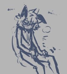 blush bunnysuit desperation fast_pace j1zzt4zzt1k jacking_off jerkingoff k4t4ztik line_art masturbation moaning self_upload shin_tsukimi sou_hiyori toilet your_turn_to_die yttd