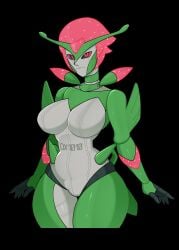 anthro greatdaze handlebars hourglass_figure iron_leaves paradox_pokemon pokemon pokemon_(species) robot serial_number