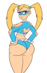 1girls absurd_res absurd_resolution absurdres alternate_version_available artist_name artist_signature ass ass_focus big_ass big_butt blonde_hair blue_eyes breasts capcom curvaceous curvy curvy_female curvy_figure domino_mask eye_mask fat_ass female female_only frilled_legwear frills hand_on_hip hands_on_hips hi_res high_resolution highres large_ass leotard light-skinned_female light_skin long_hair looking_back mask masked_female mika_nanakawa rainbow_mika sb99 scobionicle99 sideboob simple_background solo street_fighter street_fighter_v tagme twintails voluptuous voluptuous_female white_background wrestler wrestling_mask wrestling_outfit
