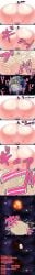 1boy absurd_res after_ejaculation commission cum ejaculation excessive_cum female gigantic_breasts hi_res huge_breasts hyper_breasts japanese_text male multiple_images oreta_hishyaku paizuri projectile_cum speech_bubble what