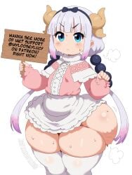 aged_up asking_for_it ass_bigger_than_body ass_bigger_than_breasts ass_bigger_than_head ass_bigger_than_skirt ass_bigger_than_torso big_hipped big_hips black_hairband blue_eyes blush bottom_heavy bottomless bottomless_female bubble_butt capelet cellulite close-up clothed cock_tease cute determined dragon_horns dress dynamic_angle dynamic_pose exaggerated_anatomy fat_ass flat_chest flat_chested front_view giant_ass hair_ornament hips hips_wider_than_shoulders holding_sign hyper_ass innocent kanna_kamui kobayashi-san_chi_no_maidragon long_hair long_sleeves low_twintails mylooseylucy narrow_waist patreon patreon_exclusive plump plump_ass round_ass shortstack sign skinny skinny_arms skinny_legs skinny_waist small_belly small_breasts small_waist solo steam steamy sweat sweating sweaty tease teasing thighhighs tiny_waist twintails white_background wide_hips young
