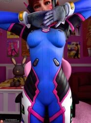 cute d.va darkbahamuth overwatch petite sexy sfw teenager tight_clothing young younger_female