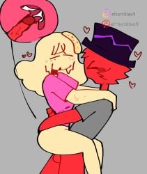 1boy 1boy1girl 1girls cum eltortillas9 eltortillas_(artist) female incredibox_mod original_character request small_breasts sprunki sprunki_oc tori_(eltortillas)