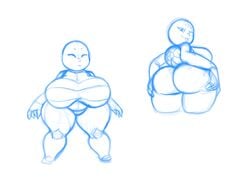 2020 anthro big_ass big_breasts blep cute eyes_closed hands_on_own_ass holding_own_ass shell sketch tagme tansau tongue_out turtle turtle_girl wink