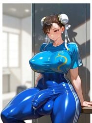 bulge bulge_through_clothing chun-li futanari