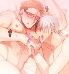 2boys abs ana_mix brothers gay incest julius_will_kresnik licking ludger_will_kresnik male_only multiple_boys multiple_males muscle nipples pecs siblings tales_of_(series) tales_of_xillia tales_of_xillia_2 text translation_request yaoi