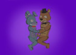 balls bear five_nights_at_freddy's five_nights_at_freddy's_4 lagomorph male/male male_only mammal nightmare_bonnie nightmare_freddy penis rabbit vein veiny_penis video_games