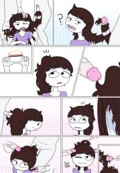 1girls annoyed_expression clothed_female comic groping hair_tie hairjob jaiden_animations jaiden_dittfach molestation multiple_girls pencilsinner121412 penis_in_hair scared touching_hair