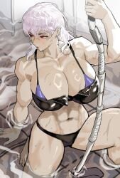 big_breasts bikini dorohedoro huge_breasts muscular muscular_female noi_(dorohedoro) ongjolpark tagme wet wet_body