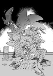 2boys anthro bunnysuit cuntboy shadow_the_hedgehog sonic_(series) sonic_the_hedgehog sonic_the_hedgehog_(series) tagme