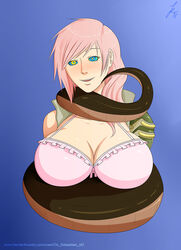 big_breasts breasts disney eclair_farron female final_fantasy final_fantasy_xiii kaa oo_sebastian_oo pink_hair restrained snake tagme the_jungle_book