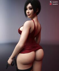 3d ada_wong ada_wong_(adriana) ass big_ass capcom resident_evil resident_evil_2 resident_evil_2_remake tagme tekonsfw