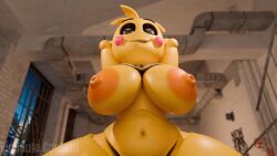 1girls animatronic animatronic_female areolae arms_behind_head big_breasts cowgirl_position five_nights_at_freddy's fnaf male_pov nipples pov smiling smiling_at_viewer tagme thick_thighs toy_chica_(fnaf) toy_chica_(love_taste) video vigilanteconfetti