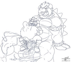 anal anal_sex animal_genitalia anthro anus balls big_dom_small_sub big_penis blade bowser canine canine_penis chubby claws clothing collar cum erection forced fox fox_mccloud fur gaping gaping_anus grin horn huge_cock humanoid_penis hyper hyper_penis knot male mammal mario_(series) monochrome multiple_boys nintendo nipples nude penetration penis rape reptile ridiculous_fit scalie sex shell simple_background size_difference smile spikes star_fox stomach_bulge video_games wolf wolfblade yaoi