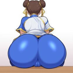 1girls ai_generated ass big_ass capcom chun-li dat_ass female gyatt huge_ass mullon novelai street_fighter street_fighter_6 video_game_character