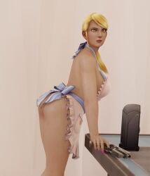 3d apron ass jc-starstorm metroid nintendo samus_aran