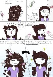 1girls angry annoyed_expression clothed_female comic cum_in_hair groping hairjob happy jaiden_animations jaiden_dittfach molestation multiple_girls pencilsinner121412 penis_in_hair scared touching_hair