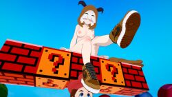 breasts breasts bunny-home clothes_removed goomba goomba_girl mario_(series) mario_bros nintendo nude