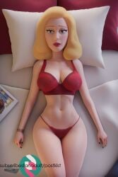 3d ai_generated beth_smith blonde_hair hooves-art_style milf on_bed red_lipstick red_thong rick_and_morty stable_diffusion tagme wide_hips