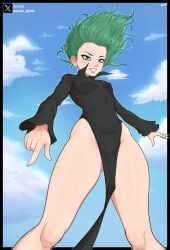 1girls alternate_version_at_source alternate_version_available breasts curvaceous curvy curvy_figure dress female female_focus female_only legs nipple_bulge nipple_outline nipple_tweak nipples_visible_through_clothing no_nude one-punch_man petite petite_body pinup shadboy small_breasts tatsumaki thick_legs thick_thighs toned