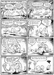 chase comic dialogue dinosaur humor joel_beck male original yaoi