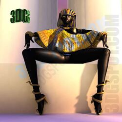 3d 3dgspot big_ass black_skin breasts dark-skinned_female dark_skin egyptian egyptian_female egyptian_mythology female gold_makeup huge_breasts large_breasts phara ra ra_(3dgspot)