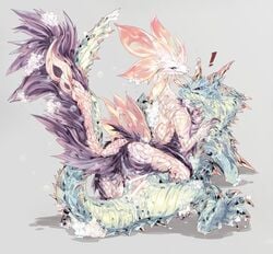 ! blue_eyes capcom censored claws dragon duo female feral fur horn lagiacrus leviathan lying male mizutsune monster_hunter on_back penetration penis red_eyes reptile scalie sex simple_background straight vaginal_penetration video_games wyvern 片桐マヤ