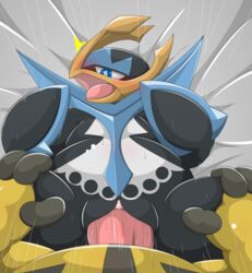 anvil_position avian bed bird blue_eyes blush clitoris duo electivire empoleon female female_penetrated feral fur furry hand_on_thigh interspecies leg_grab lying male male/female male_penetrating male_penetrating_female nintendo nude on_back on_bed open_mouth penetration penguin penis pokémon_(species) pokemon pussy sex solo_focus spread_legs spreading straight sweat tears tongue type vaginal_penetration yellow_fur