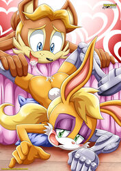 antoine_d'coolette bunnie_rabbot furry furry_only mobius_unleashed sonic_(series)